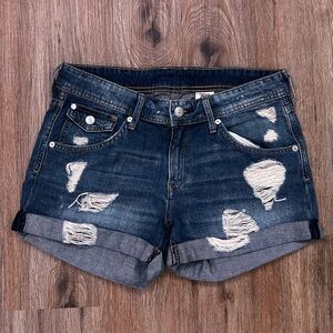 H&M Dark Blue Denim Shorts